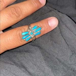 Genuine turquoise ring size 9.5 stamped